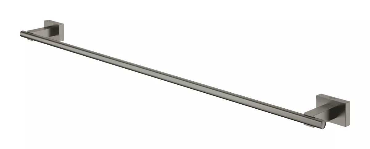 Suport prosop Grohe 40509AL1, Essentials Cube, pe perete, 600 mm, metal, mat, grafit