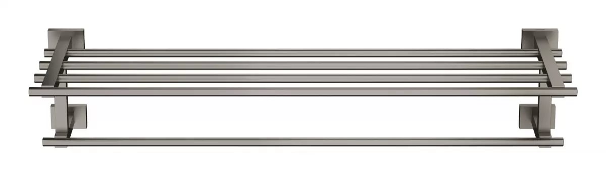 Suport prosop Grohe 40512AL1, Essentials Cube, 600 mm, 4 brate, metal, mat, grafit