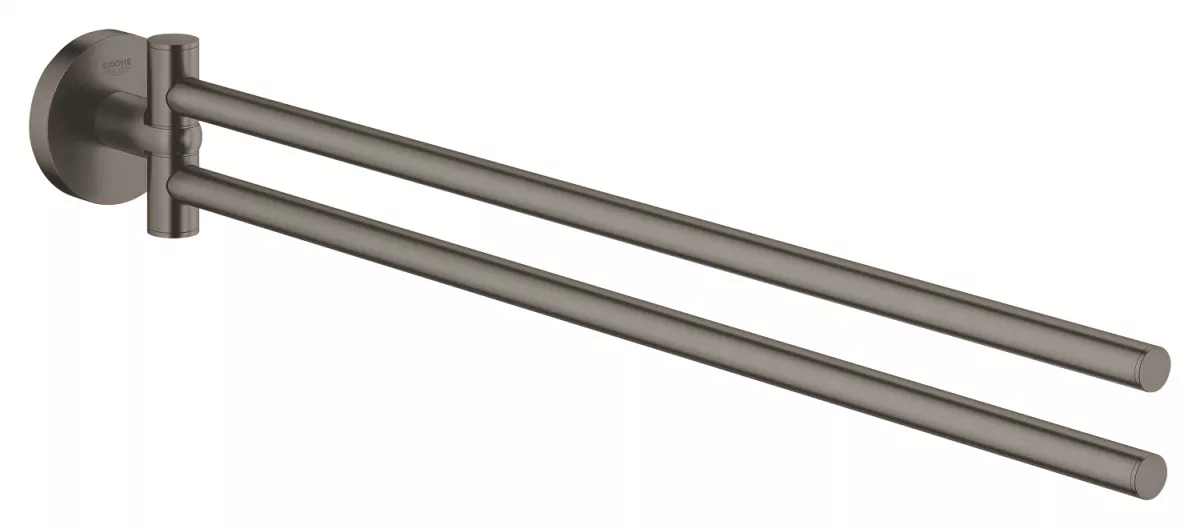 Suport prosop Grohe 40371AL1, Essentials, pe perete, 449 mm, metal, mat, grafit