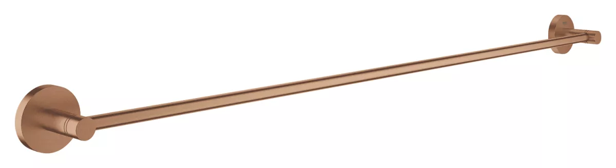 Suport prosop Grohe 40386DL1, Essentials, pe perete, 800 mm, metal, mat, cupru