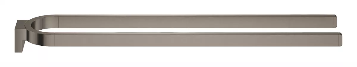 Suport prosop Grohe 41059AL0, Selection, 360 mm, 2 suporti, montare pe perete, metal, mat, grafit