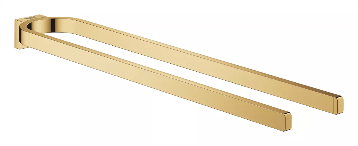 Suport prosop Grohe 41059GL0, Selection, 360 mm, pe perete, metal, lucios, auriu