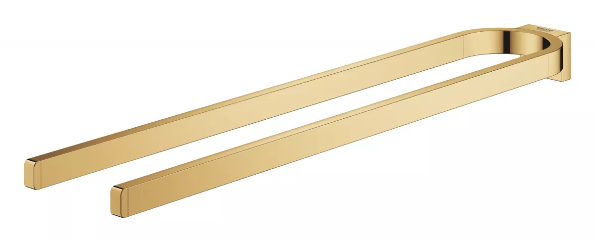 Suport prosop Grohe 41059GL0, Selection, 360 mm, pe perete, metal, lucios, auriu