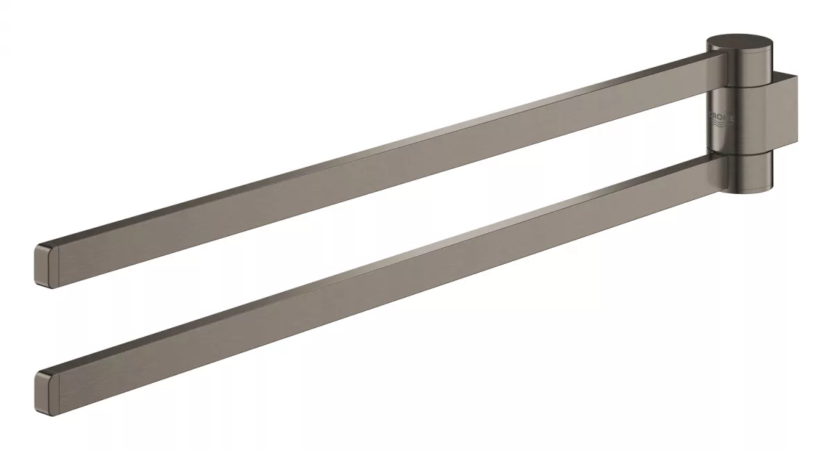 Suport prosop Grohe 41063AL0, Selection, pe perete, 400 mm, metal, mat, grafit