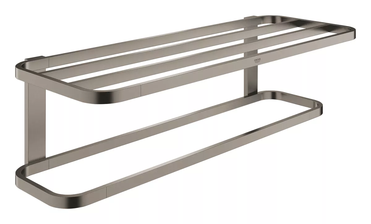 Suport prosop Grohe 41066AL0, Selection, pe perete, 600 mm, metal, mat, grafit