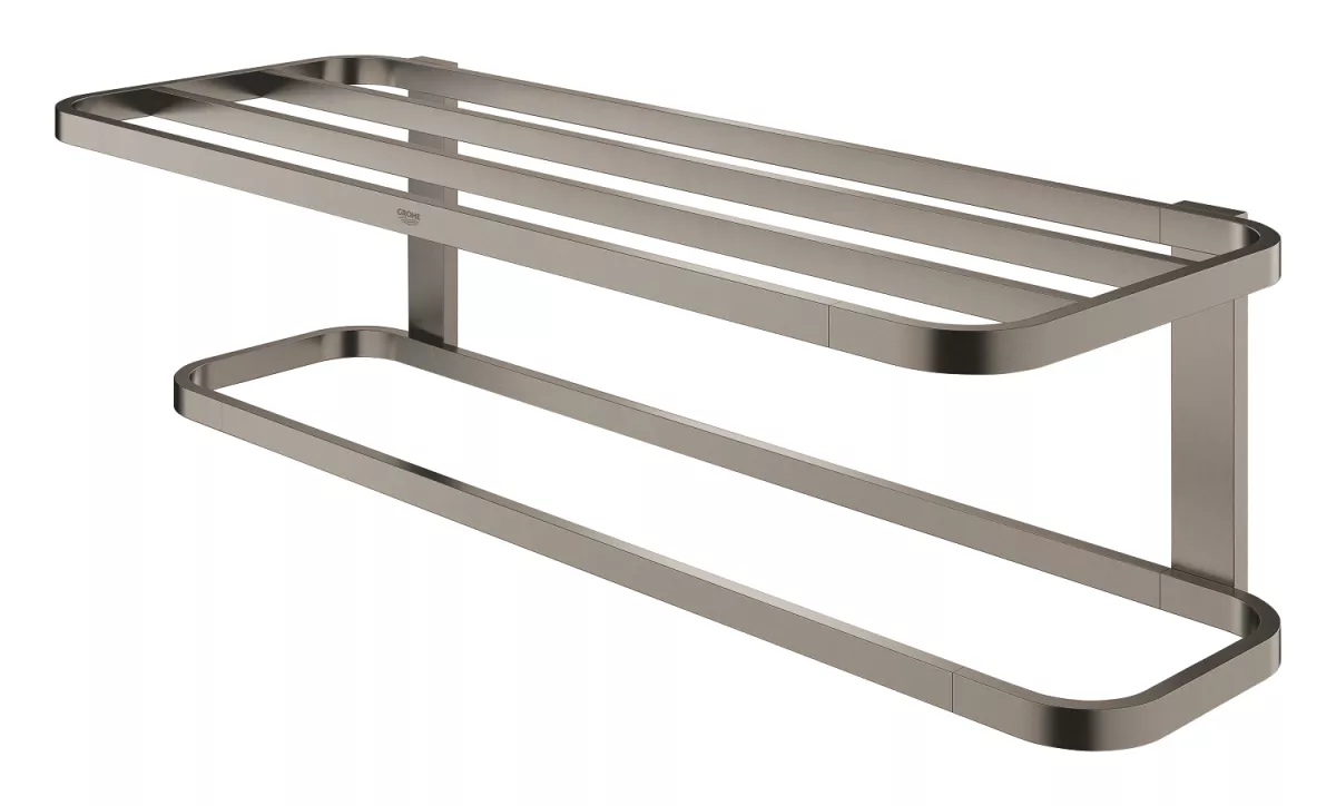 Suport prosop Grohe 41066AL0, Selection, pe perete, 600 mm, metal, mat, grafit