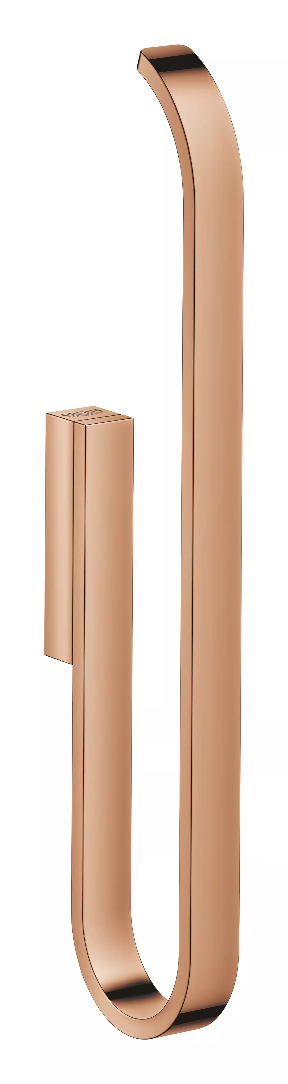 Suport rezerva hartie igienica Grohe 41067DA0, Selection, 2 role, montare pe perete, fixare ascunsa, lucios, cupru