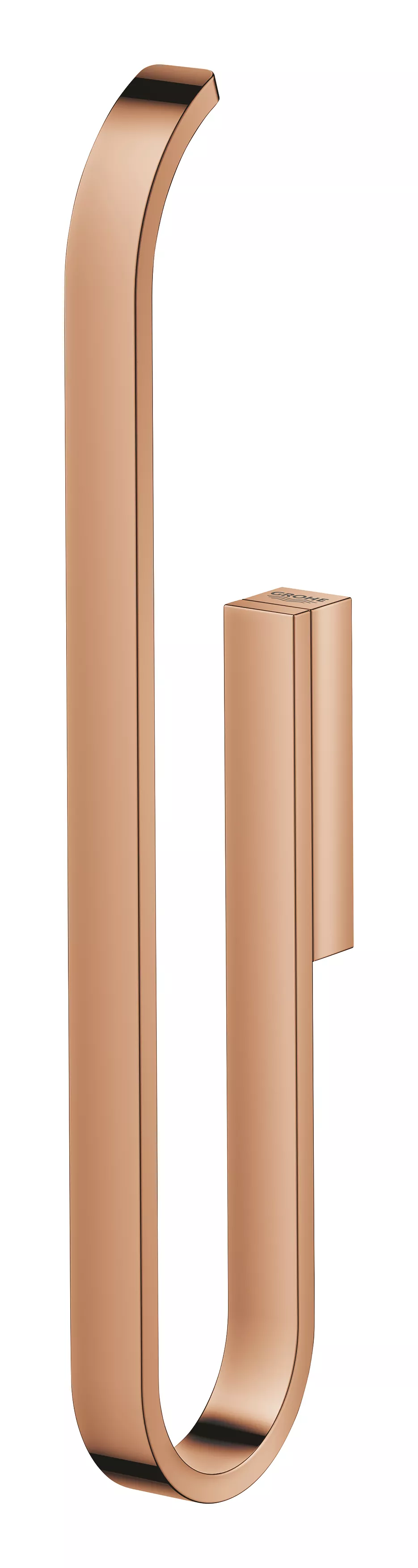 Suport rezerva hartie igienica Grohe 41067DA0, Selection, 2 role, montare pe perete, fixare ascunsa, lucios, cupru