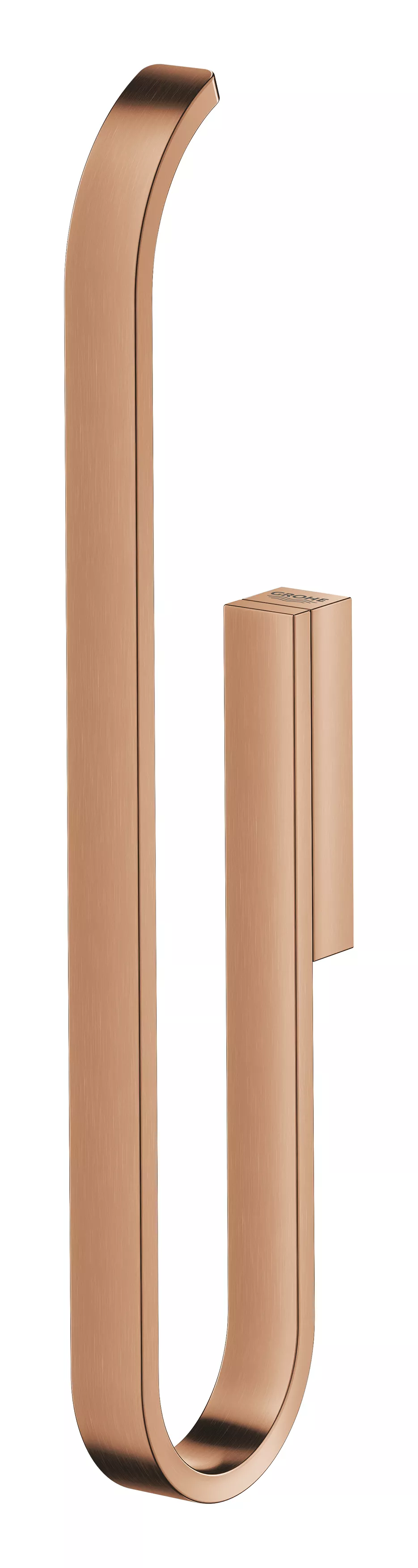 Suport rezerva hartie igienica Grohe 41067DL0, Selection, 2 role, montare pe perete, fixare ascunsa, mat, cupru