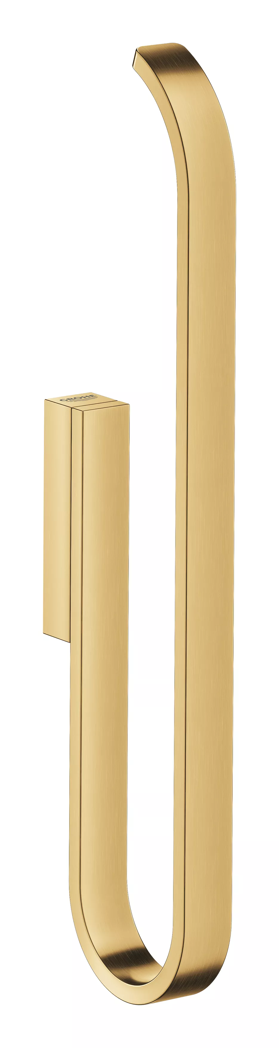 Suport rezerva hartie igienica Grohe 41067GN0, Selection, 2 role, montare pe perete, fixare ascunsa, mat, auriu