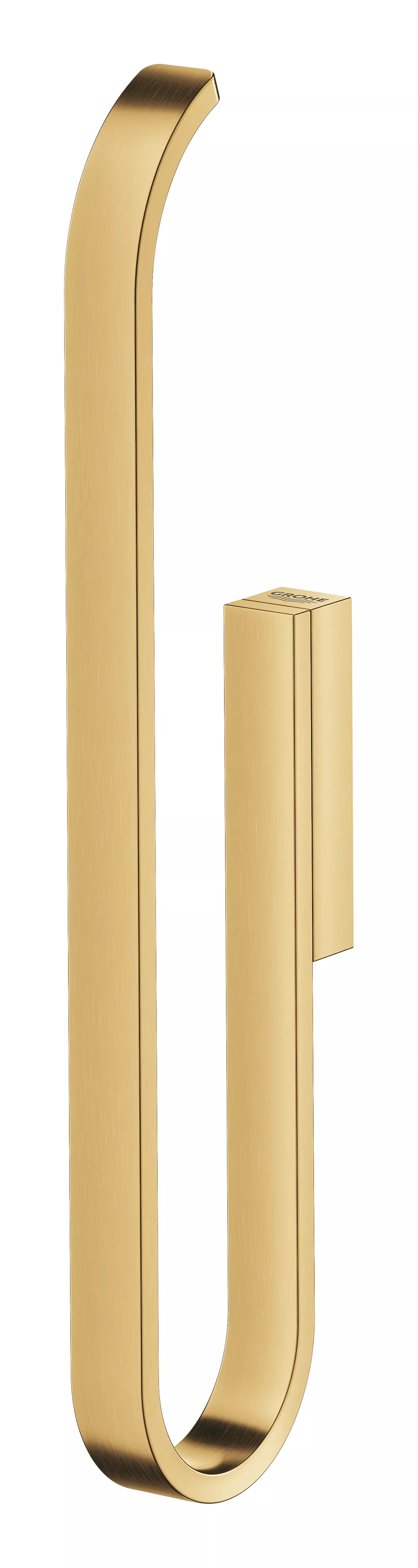 Suport rezerva hartie igienica Grohe 41067GN0, Selection, 2 role, montare pe perete, fixare ascunsa, mat, auriu