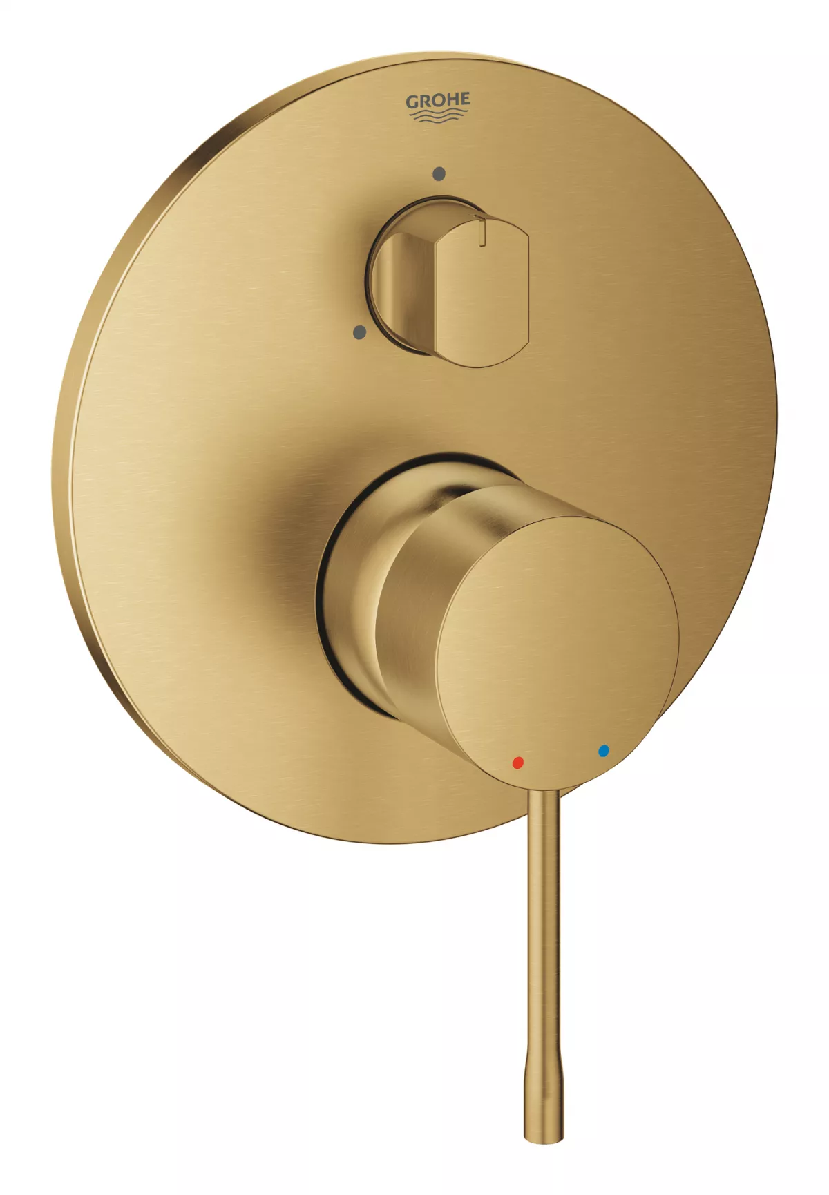 Unitate comanda Grohe 24092GN1, Essence, 3 iesiri, necesita valva, mat, auriu