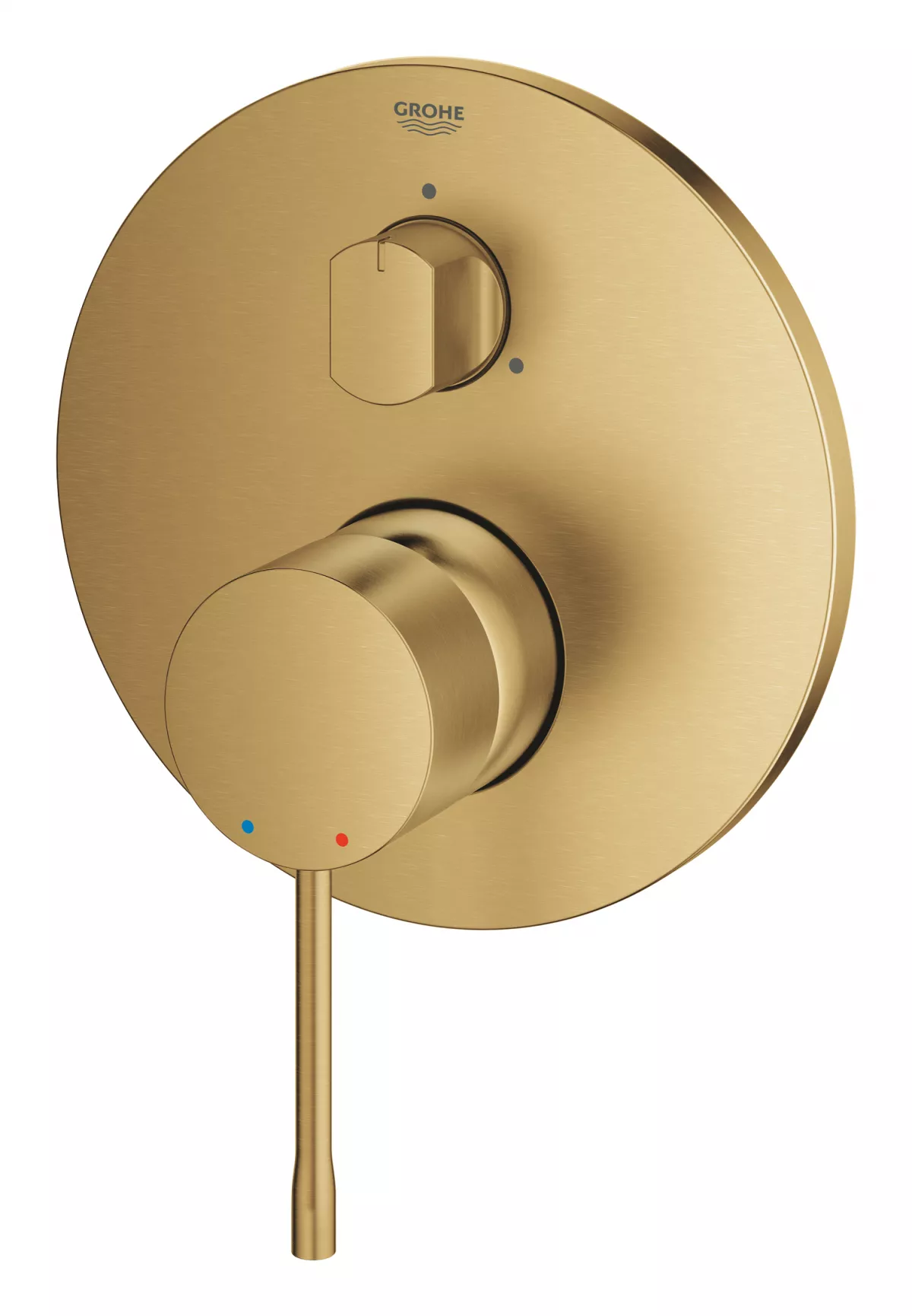 Unitate comanda Grohe 24092GN1, Essence, 3 iesiri, necesita valva, mat, auriu