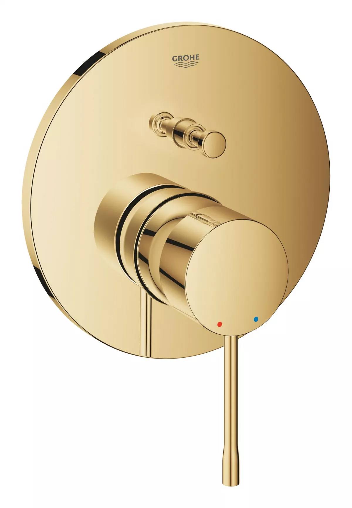 Unitate comanda Grohe 24167GL1, Essence, aparenta, 2 iesiri, diverter, necesita valva, lucios, auriu