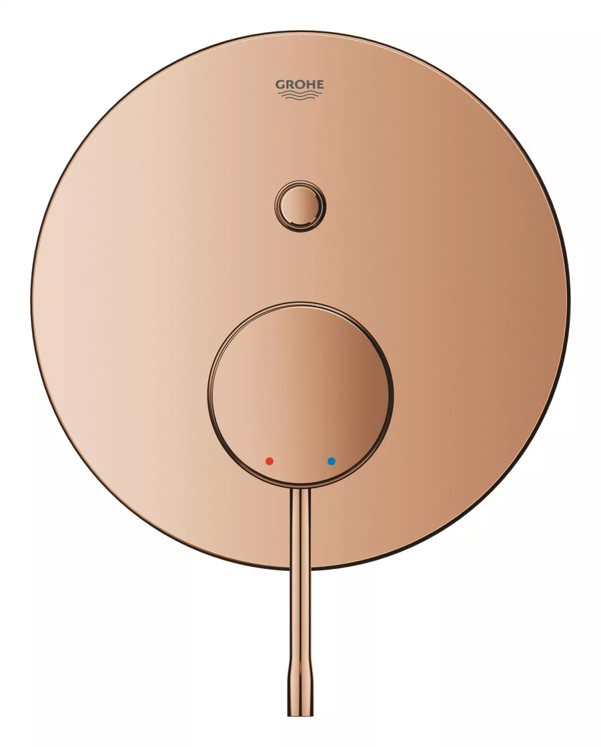 Unitate comanda Grohe 24167DA1, Essence, aparenta, 2 iesiri, diverter, necesita valva, lucios, cupru