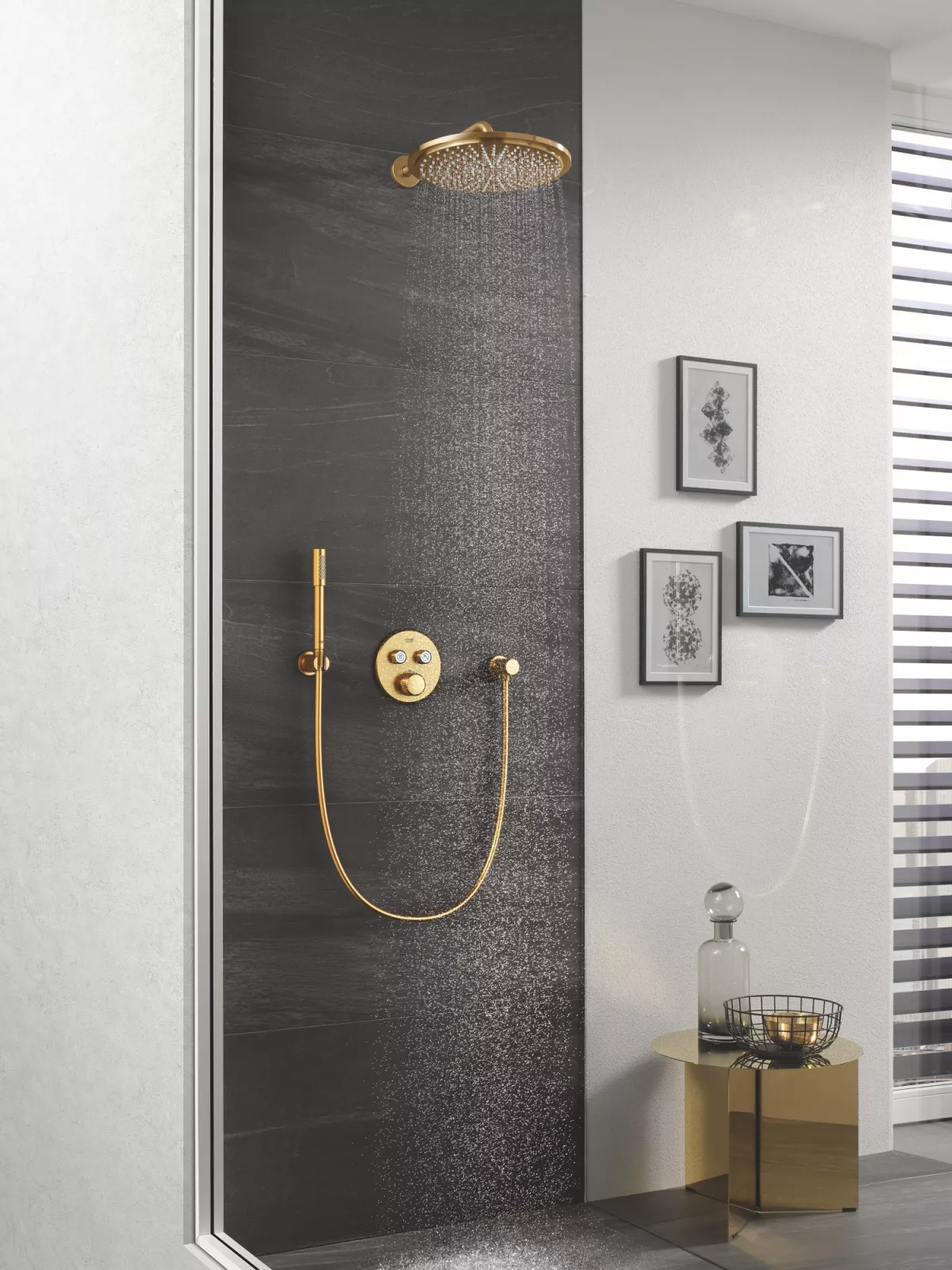 Unitate control Grohe 29119GN0, Grohtherm Smartcontrol, 1/2'', 2 iesiri, termostat, incastrat