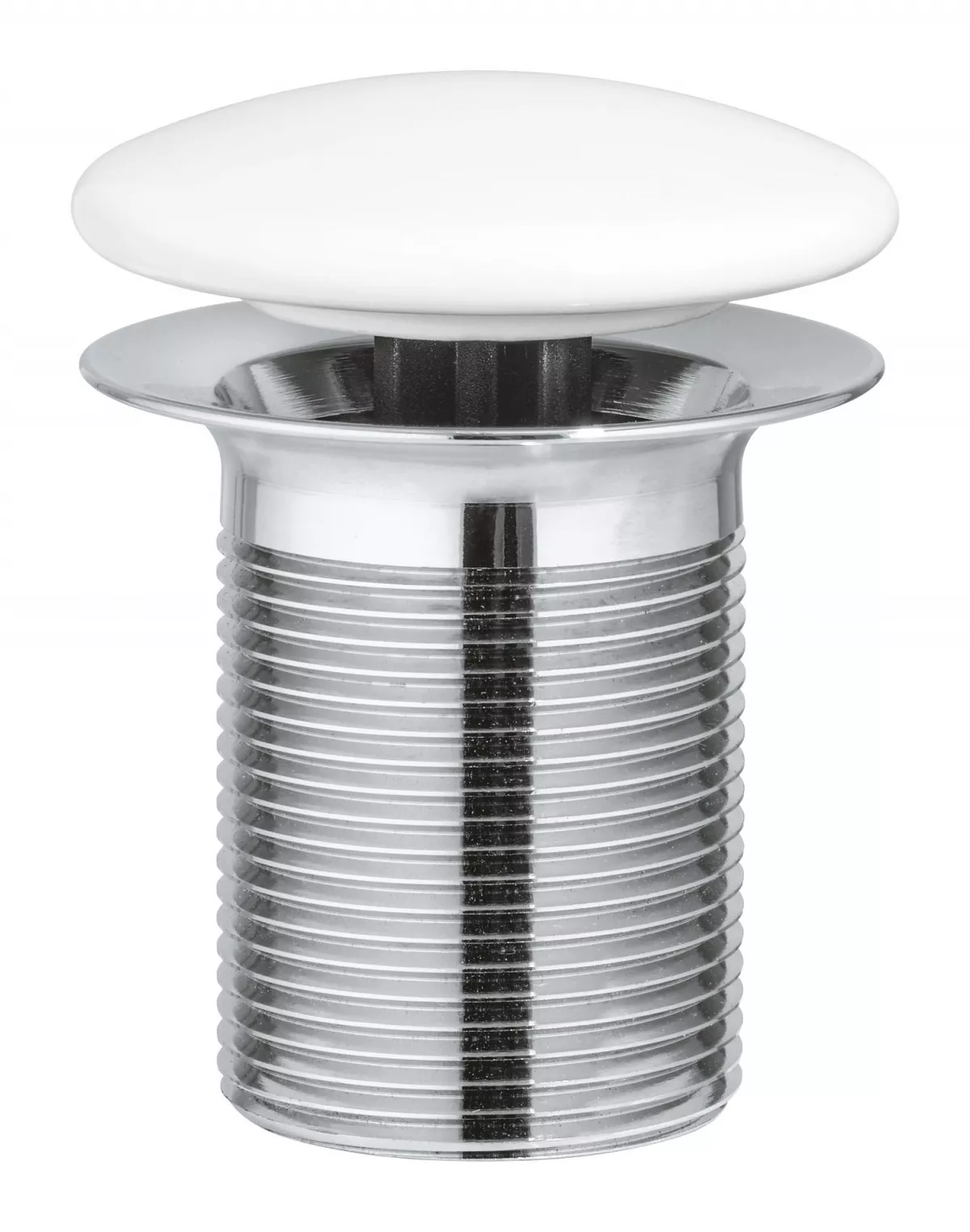 Ventil lavoar Grohe 103575SH00, Essence, G 5/4'', fara inchidere, capac ceramic, lucios, alb