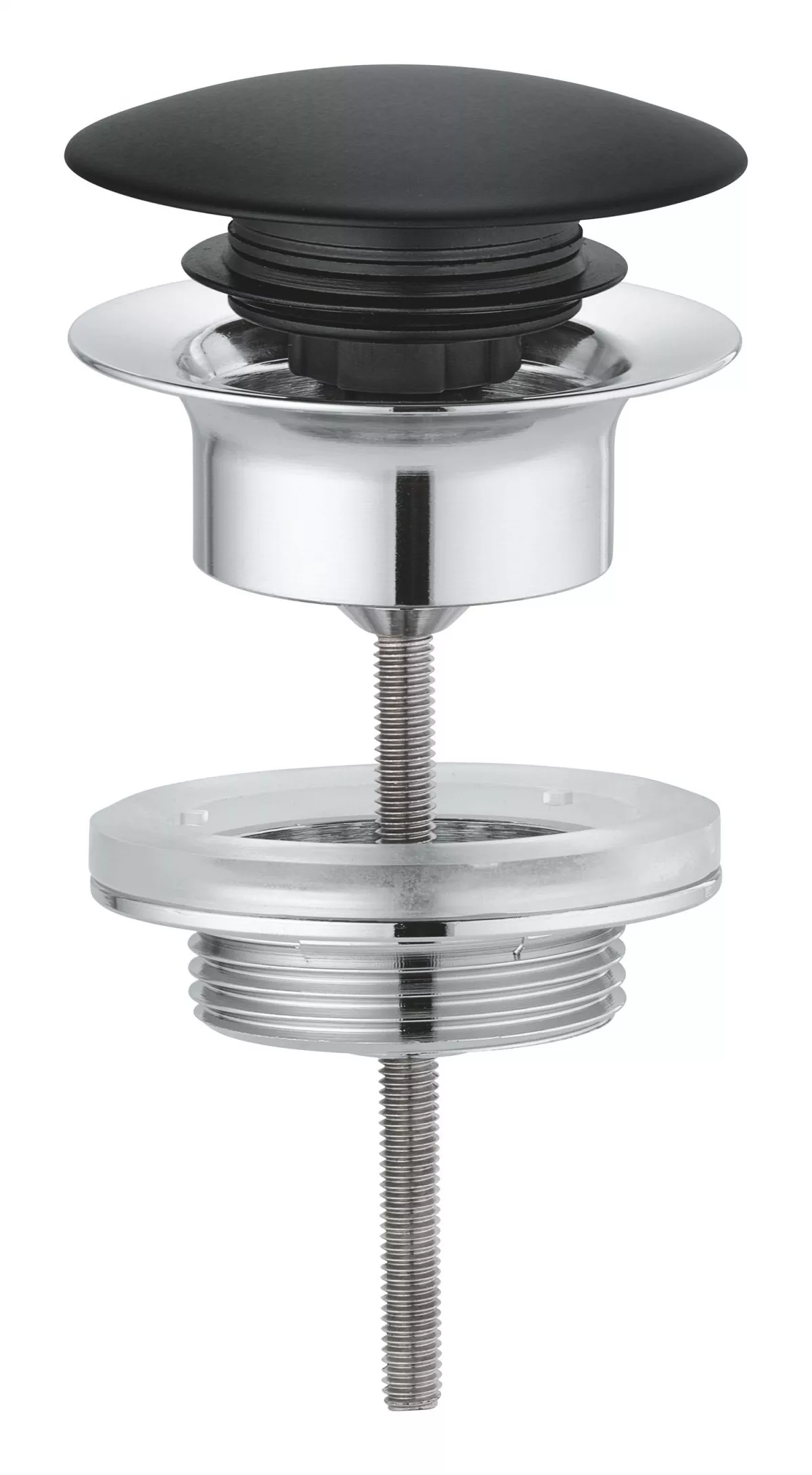 Ventil lavoar Grohe 65807KS0, universal, push to open, metalic, mat, negru