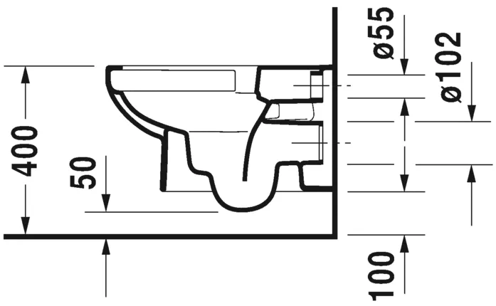 Vas WC Duravit 25620900002, NO 1, montaj suspendat, tip clatire jet de apa, tip evacuare orizontala, alb [10]