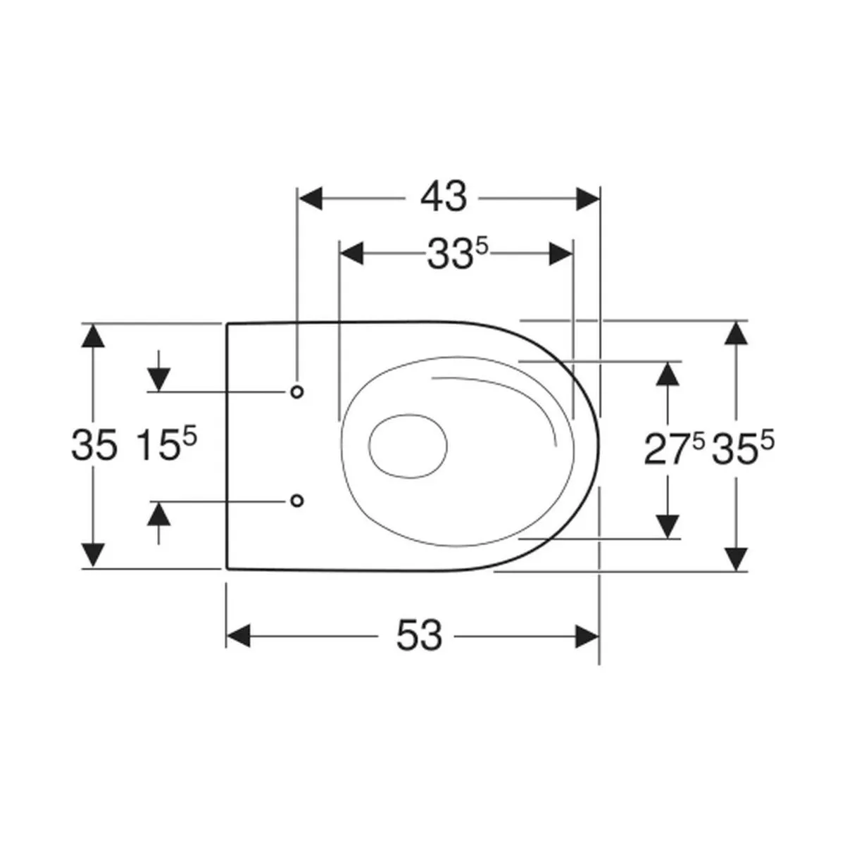 WC Geberit Acanto, suspendat, Rimless, TurboFlush, KeraTe…