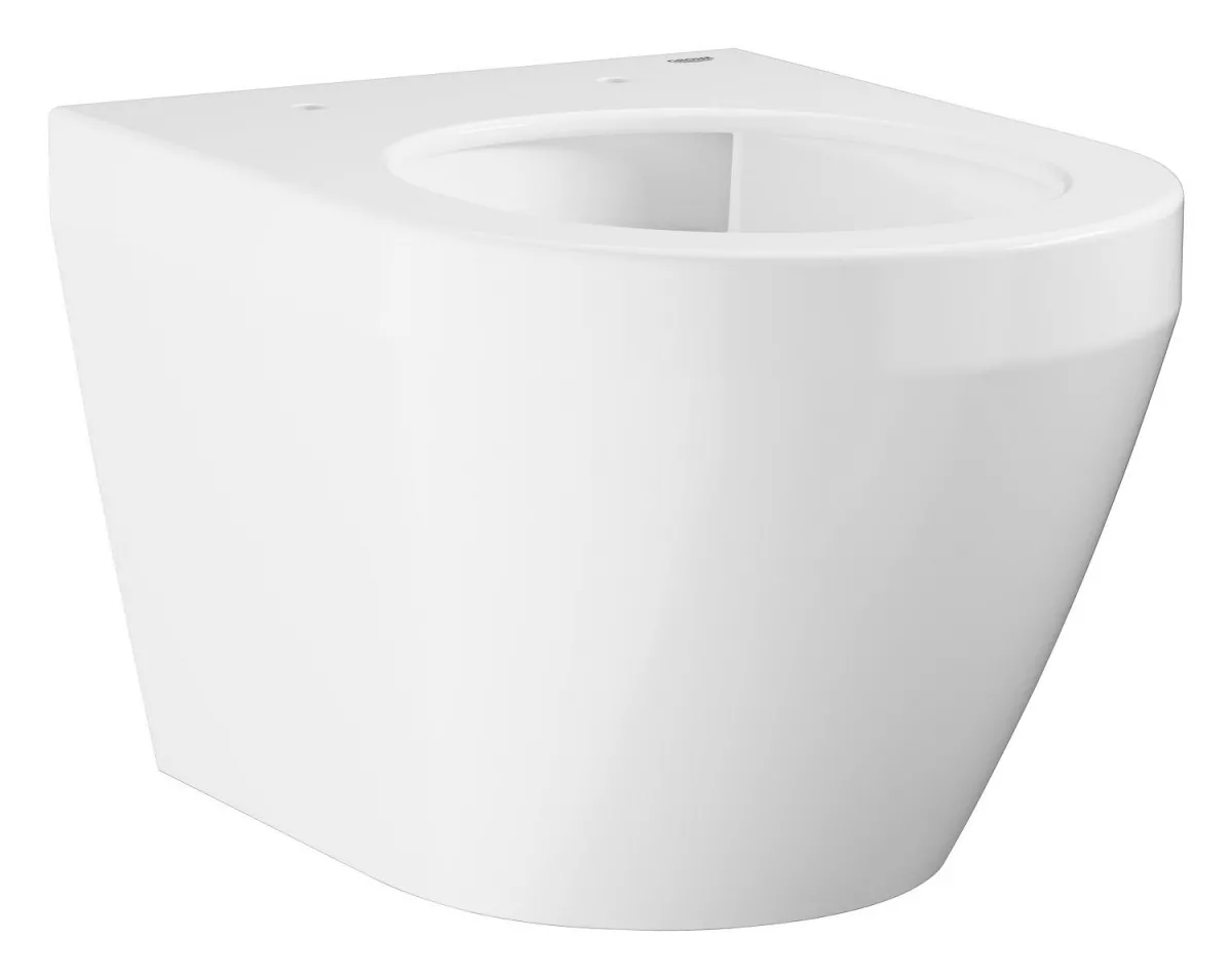 WC Grohe 102486SH00, Euro Ceramic, pe perete, Rimless, compact, fara capac, alb