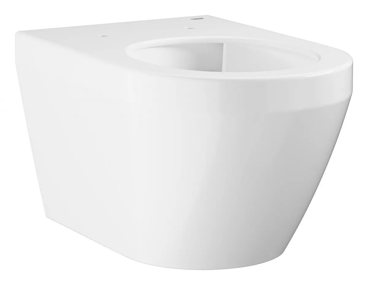 WC Grohe 102485SH00, Euro Ceramic, pe perete, Rimless, fara capac, alb
