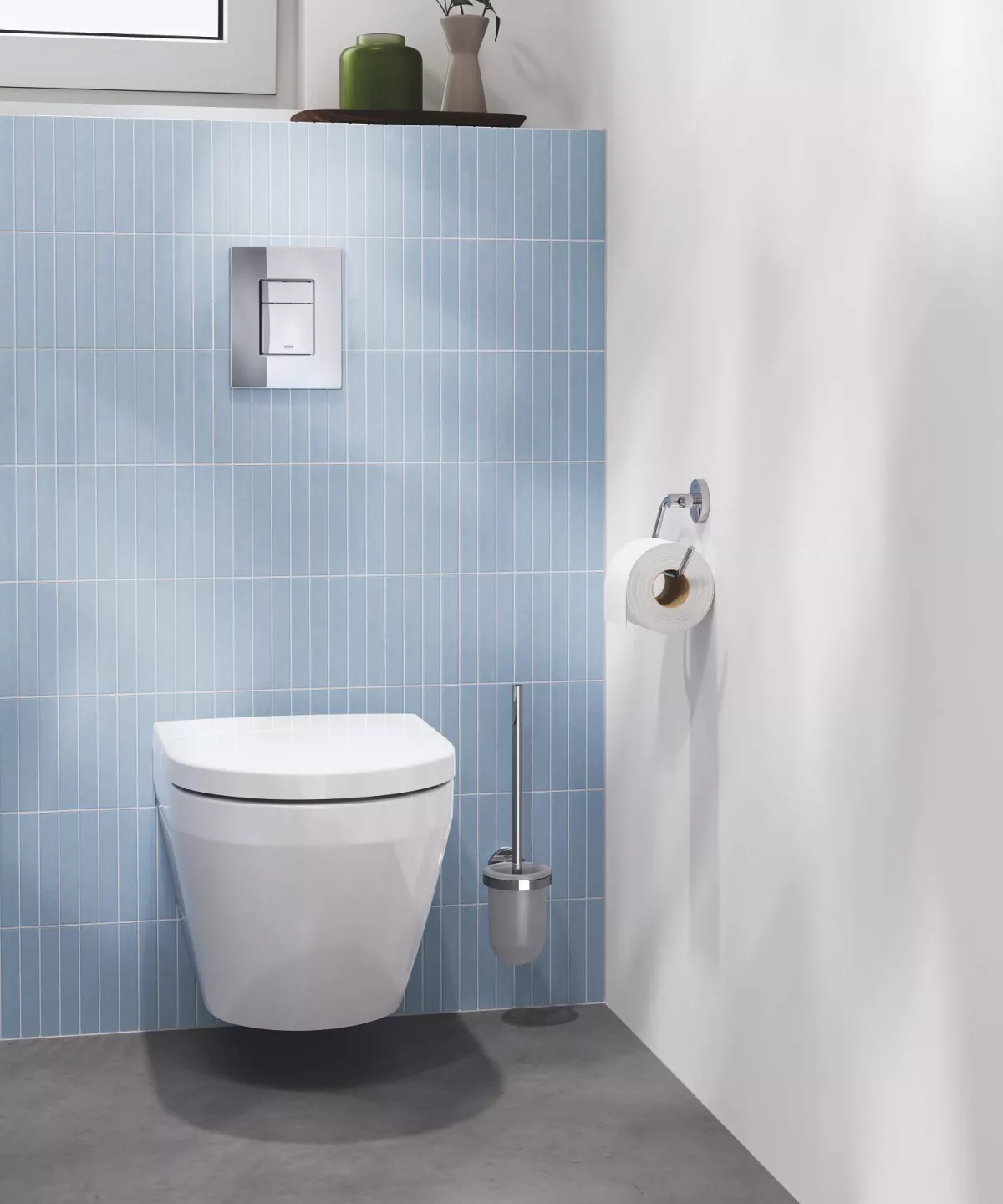 WC Grohe 102509SH00, Euro Ceramic, suspendat, Rimless, capac SoftClose, alb