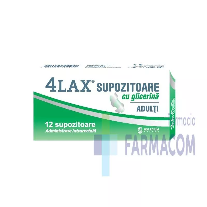 4LAX ADULTI SUPOZITOARE CU GLICERINA 12SUP., [],farmacom.ro