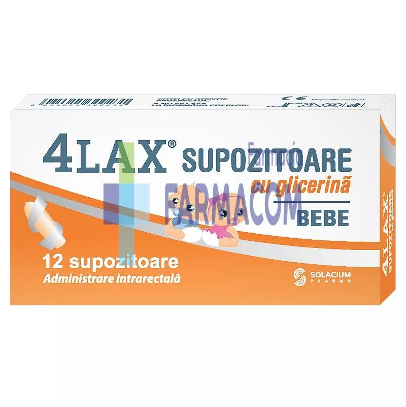 4LAX BEBE SUPOZITOARE CU GLICERINA * 12 SUP, [],farmacom.ro
