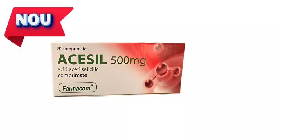 ACESIL 500 MG, 20 COMPRIMATE, FARMACOM PRODUCTIE, [],farmacom.ro