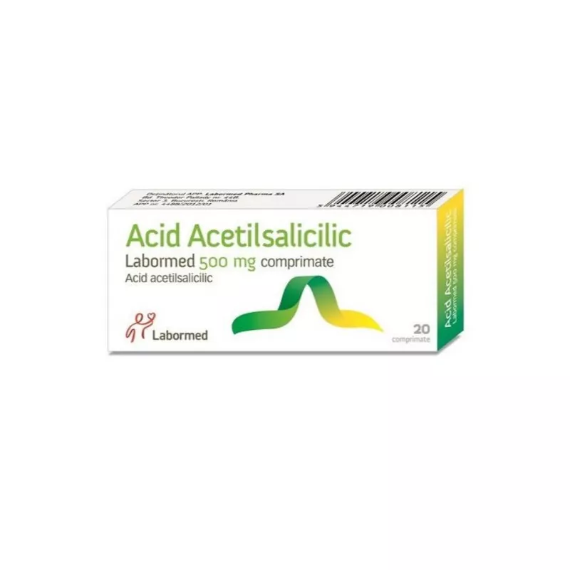 ACID ACETILSALICILIC LABORMED 500 MG * 20 CPR