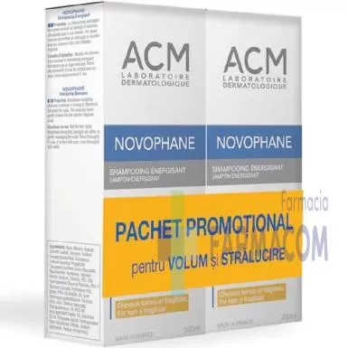 ACM NOVOPHANE SAMPON VOLUM +STRALUCIRE 2 * 200ML PROMO 0565, [],farmacom.ro