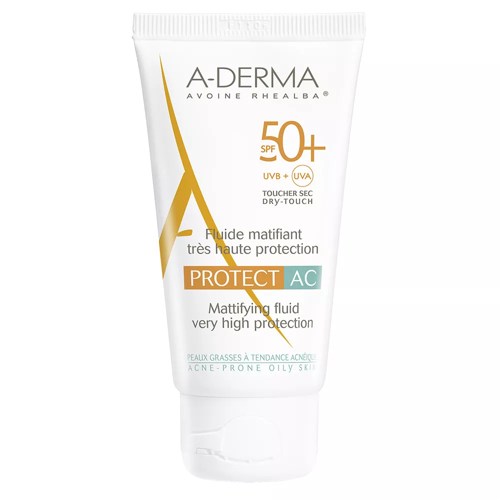 A-DERMA PROTECT AC FLUID MATIFIANT SPF 50+ * 40 ML 2754, [],farmacom.ro