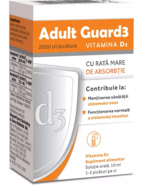 ADULT GUARD3 2000 UI VIT D3 * 10 ML, [],farmacom.ro