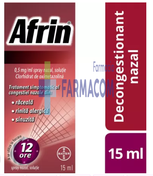 Afrin spray nazal, 0.5 mg/ml, Bayer  , [],farmacom.ro