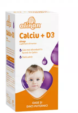 Alinan Calciu + D3 Sirop, 150 ml, Fiterman Pharma, [],farmacom.ro