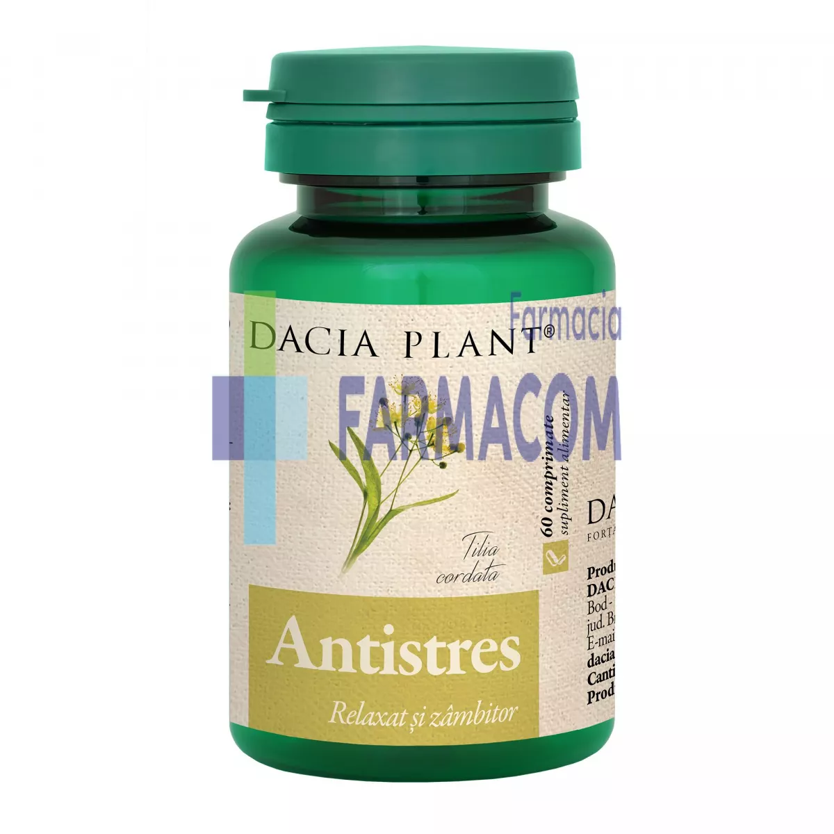 ANTISTRES * 60 CPR DACIA PLANT, [],farmacom.ro
