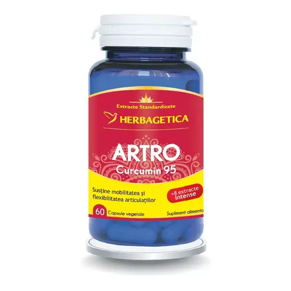 ARTRO+CURCUMIN 95 * 60 CPS HERBAGETICA, [],farmacom.ro