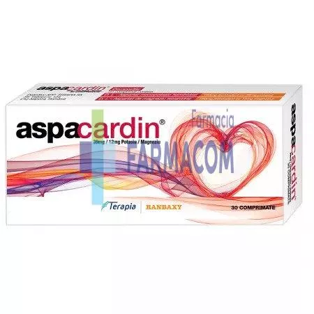 ASPACARDIN 39MG/12MG * 30 CPR TERAPIA, [],farmacom.ro