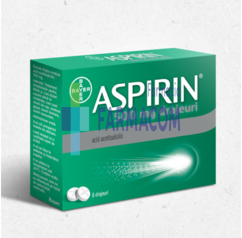 ASPIRINA BAYER 500 MG * 8 DRJ, [],farmacom.ro