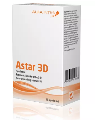 Astar 3D, 60 capsule moi, Alfa Intens