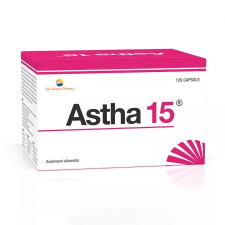 Astha 15, 120 capsule, Sun Wave Pharma, [],farmacom.ro