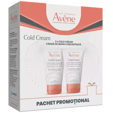 AVENE COLD CREAM CREMA DE MAINI * 50 ML 1+1 PACHET PROMO 0978, [],farmacom.ro