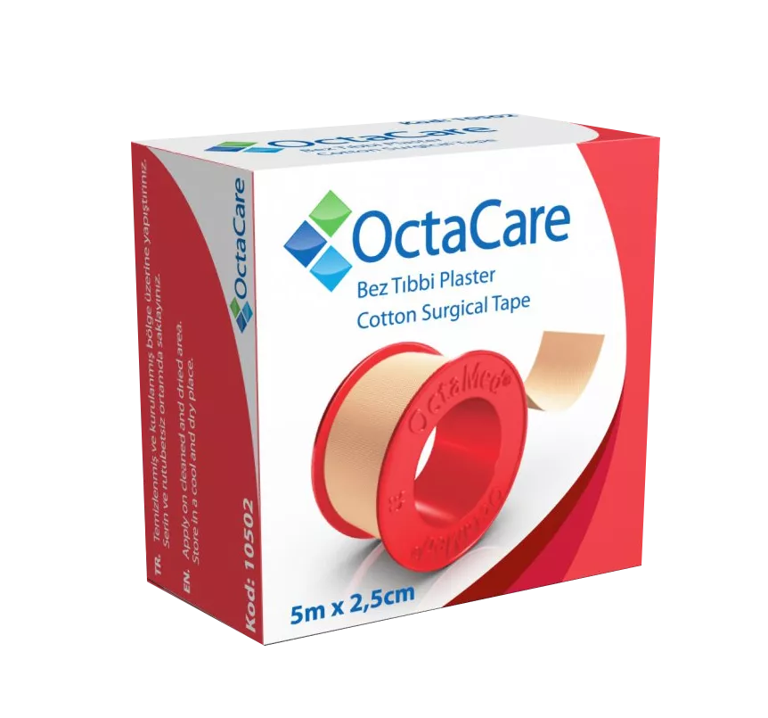 BANDA ADEZIVA TEXTILA 2.5 CM * 5 M OCTA 10502, [],farmacom.ro