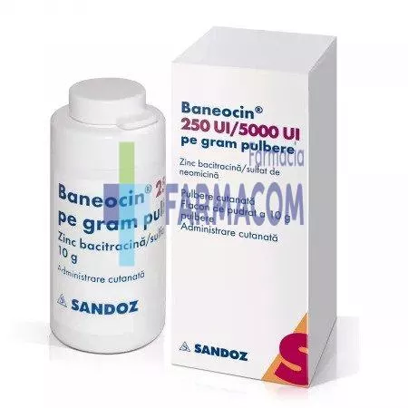 Baneocin pulbere, 10 g, Sandoz, [],farmacom.ro