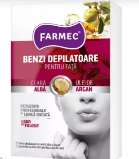 BENZI DEPIL FATA  ARGAN FARMEC * 20 BUC 8310