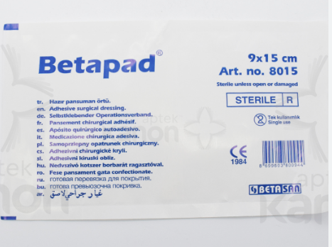 BETAPAD  PLASTURI STERILI 9 CMX15 CM * 1 BUC, [],farmacom.ro