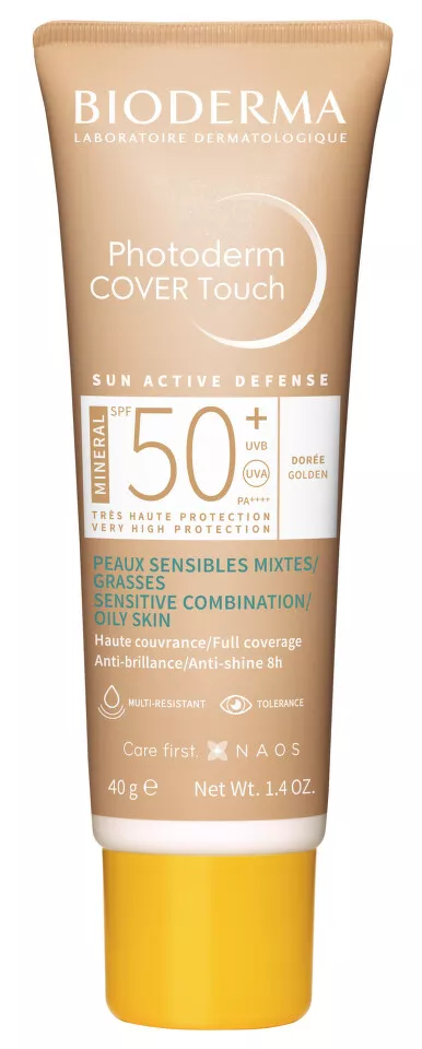 BIODERMA PHOTODERM COVER TOUCH SPF 50+ TEINTE DOREE*40ML, [],farmacom.ro