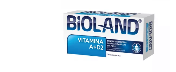 Bioland Vitamina A+D2, 30 capsule moi, Biofarm, [],farmacom.ro
