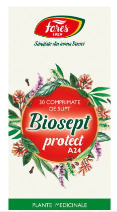 Biosept Protect, 30 comprimate, Fares, [],farmacom.ro